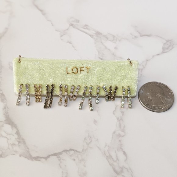 LOFT Velvet Chain Pave Earring Set - Picture 5 of 5